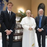 Le pape a reçu Jannik Sinner mercredi au Vatican KEYSTONE/EPA/VATICAN MEDIA